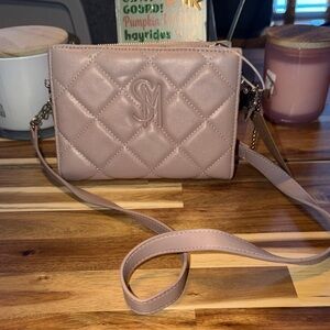 Steve Madden Blush Quilted Crossbody Bag